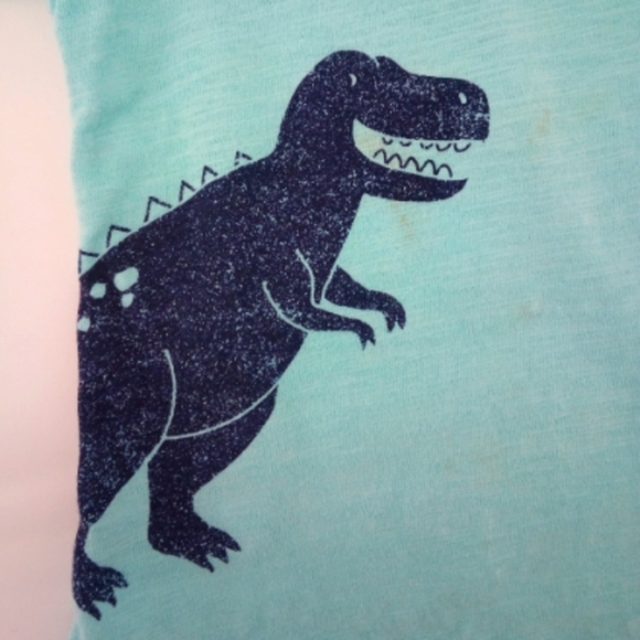 Carter's Dinosaur 12 Months  100% Cotton Short Sleeve Tee Shirt - Picture 6 of 6